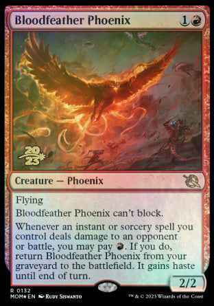 Bloodfeather Phoenix [March of the Machine Prerelease Promos] | Chromatic Games