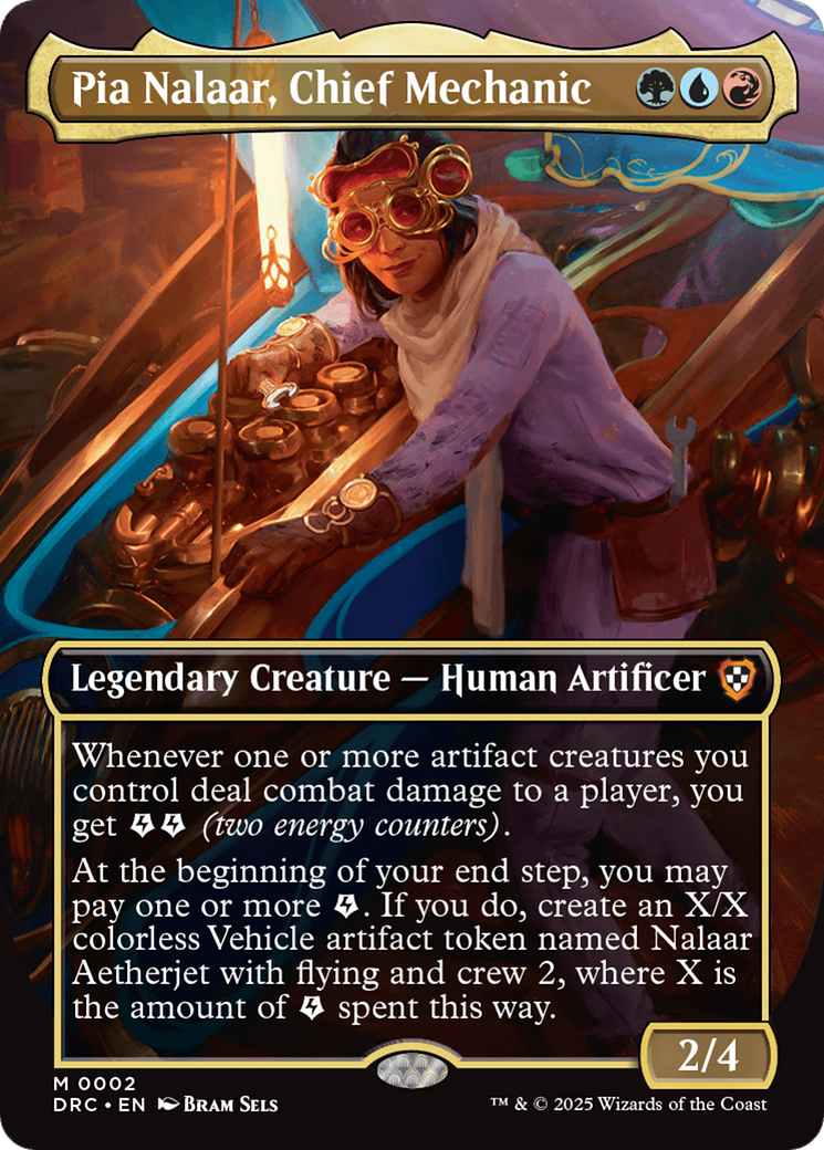 Pia Nalaar, Chief Mechanic (Borderless) [Aetherdrift Commander] | Chromatic Games