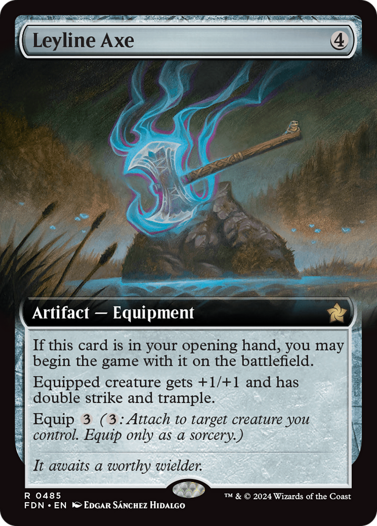 Leyline Axe (Extended Art) [Foundations] | Chromatic Games