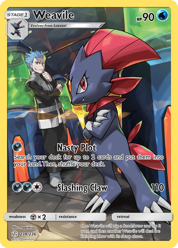 Weavile (238/236) [Sun & Moon: Cosmic Eclipse] | Chromatic Games