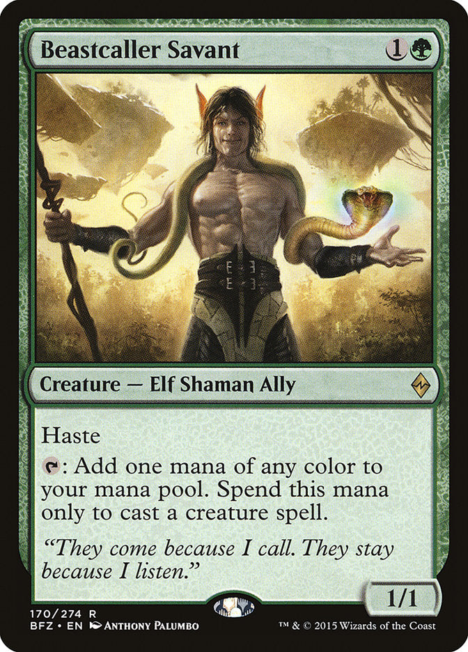 Beastcaller Savant 170/274 (Battle for Zendikar)  | Chromatic Games