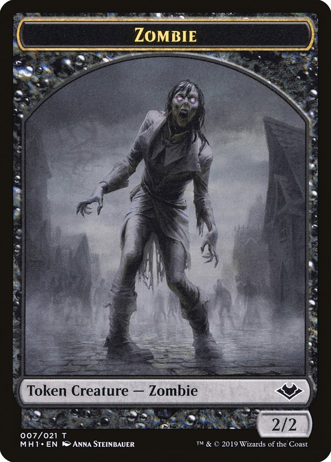 Marit Lage // Zombie Double-Sided Token [Modern Horizons Tokens] | Chromatic Games