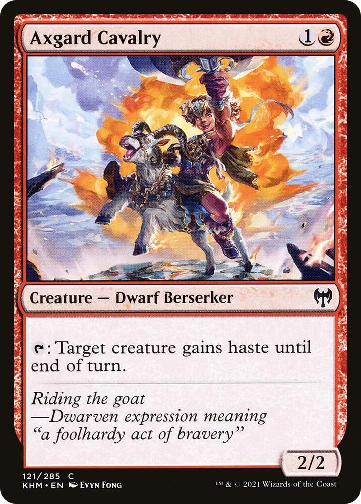 Axgard Cavalry 121/285 (Kaldheim)  - Foil | Chromatic Games