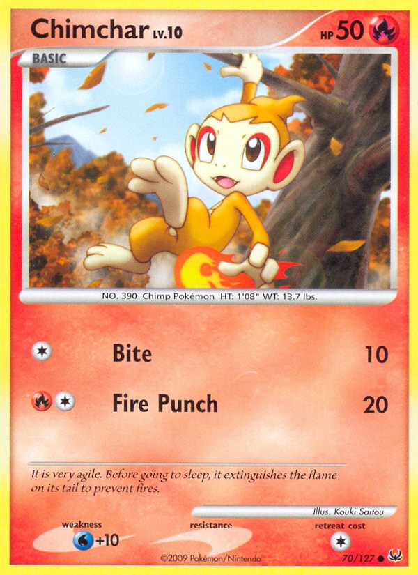 Chimchar (70/127) [Platinum: Base Set] | Chromatic Games