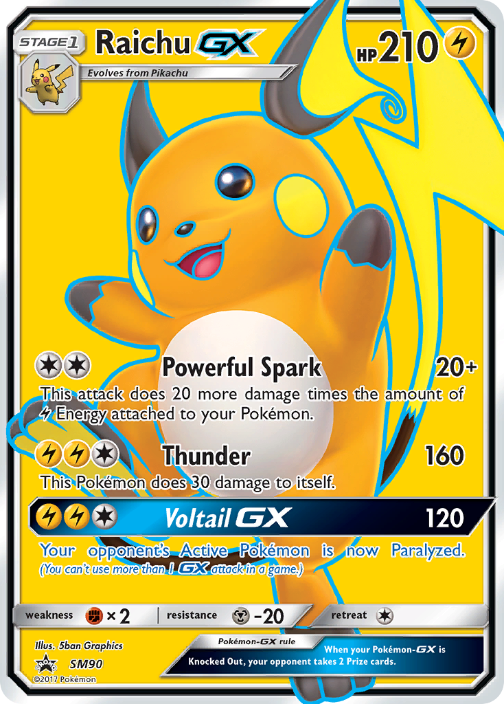 Raichu GX (SM90) [Sun & Moon: Black Star Promos] | Chromatic Games
