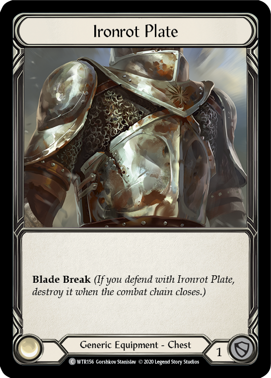 Ironrot Plate [U-WTR156] (Welcome to Rathe Unlimited)  Unlimited Rainbow Foil | Chromatic Games