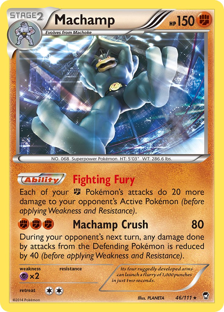 Machamp (46/111) (Cosmos Holo) (Blister Exclusive) [XY: Furious Fists] | Chromatic Games