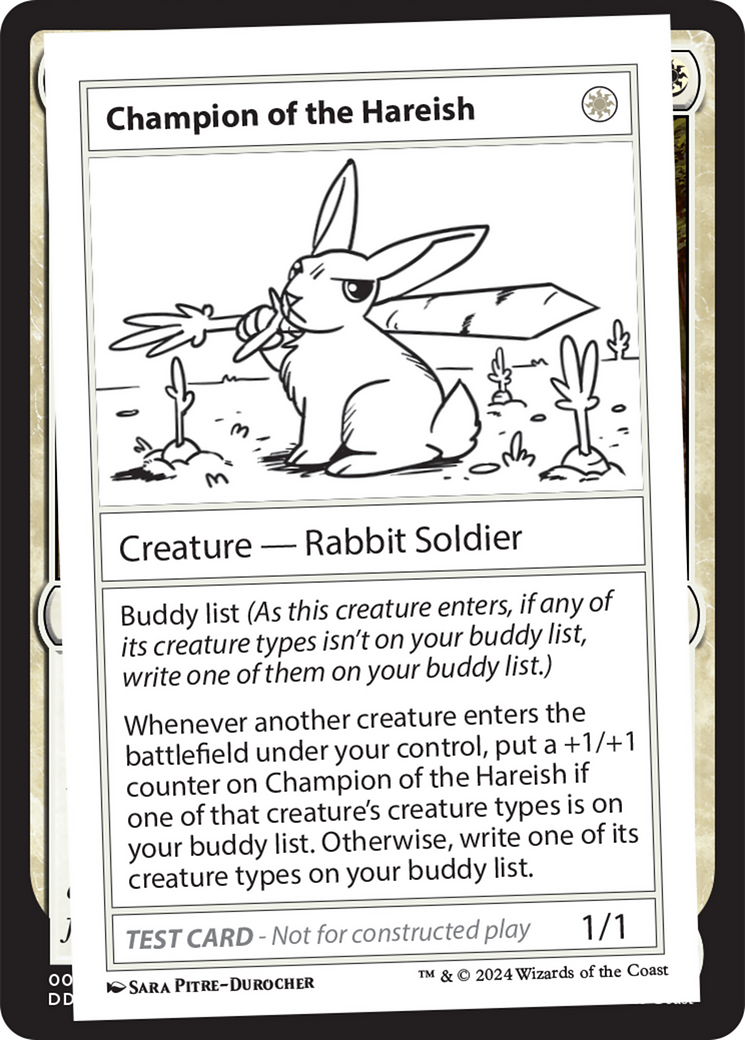 Champion of the Hareish [Mystery Booster 2 Playtest Cards] | Chromatic Games