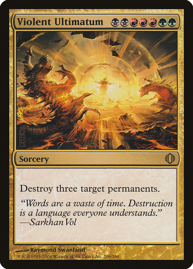 Violent Ultimatum 206/249 (Shards of Alara)  | Chromatic Games