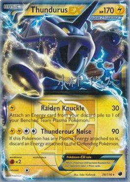 Thundurus EX (38/116) (Plasma Power - Haruto Kobayashi) [World Championships 2014] | Chromatic Games