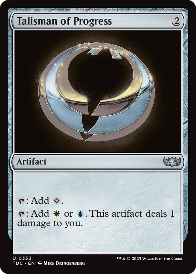 Talisman of Progress [Tarkir: Dragonstorm Commander] | Chromatic Games