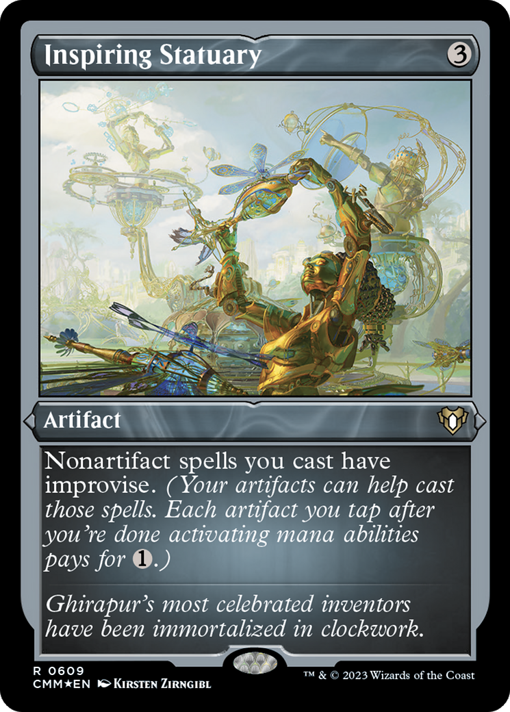 Inspiring Statuary (Foil Etched) [Commander Masters] | Chromatic Games
