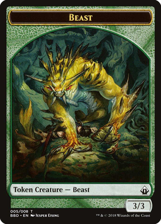 Beast Token [Battlebond Tokens] | Chromatic Games