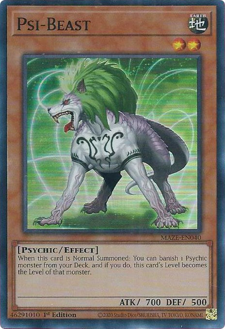 Psi-Beast [MAZE-EN040] Super Rare | Chromatic Games