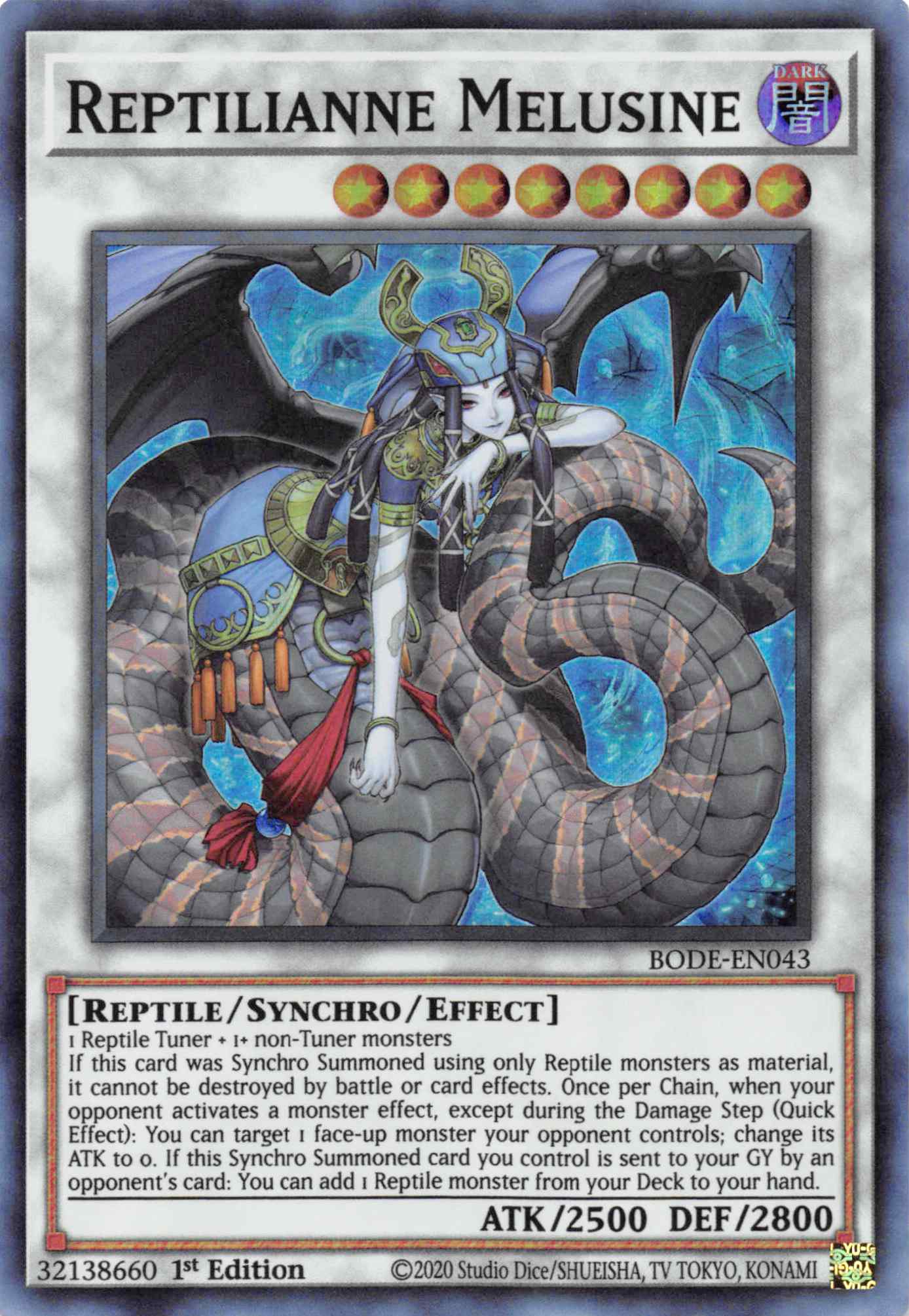 Reptilianne Melusine [BODE-EN043] Super Rare | Chromatic Games