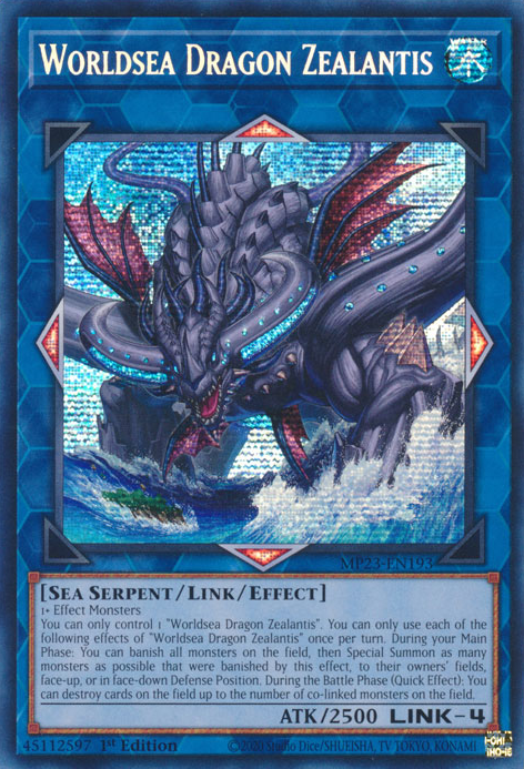 Worldsea Dragon Zealantis [MP23-EN193] Prismatic Secret Rare | Chromatic Games