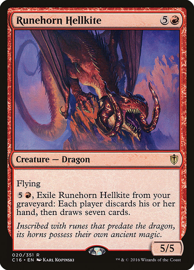 Runehorn Hellkite 20/351 (Commander 2016)  | Chromatic Games