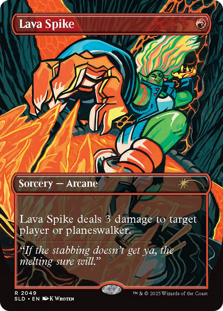 Lava Spike (2049) (Rainbow Foil) [Secret Lair Drop Series] | Chromatic Games