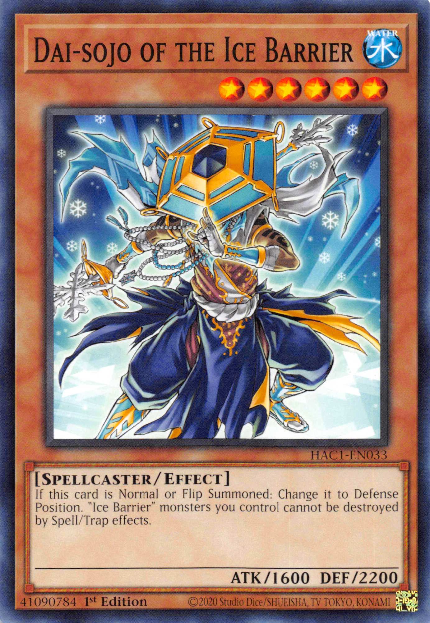 Dai-sojo of the Ice Barrier [HAC1-EN033] Common | Chromatic Games