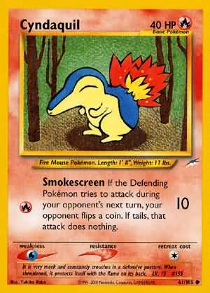 Cyndaquil (61/105) [Neo Destiny Unlimited] | Chromatic Games