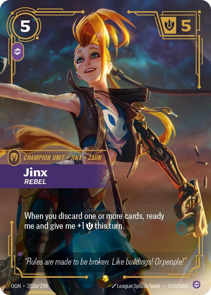 Jinx - Rebel 202a/298 (Origins)  - Foil | Chromatic Games