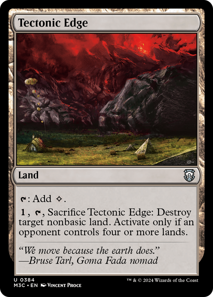 Tectonic Edge (Ripple Foil) [Modern Horizons 3 Commander] | Chromatic Games