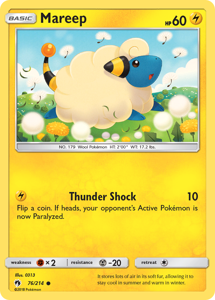 Mareep (76/214) [Sun & Moon: Lost Thunder] | Chromatic Games