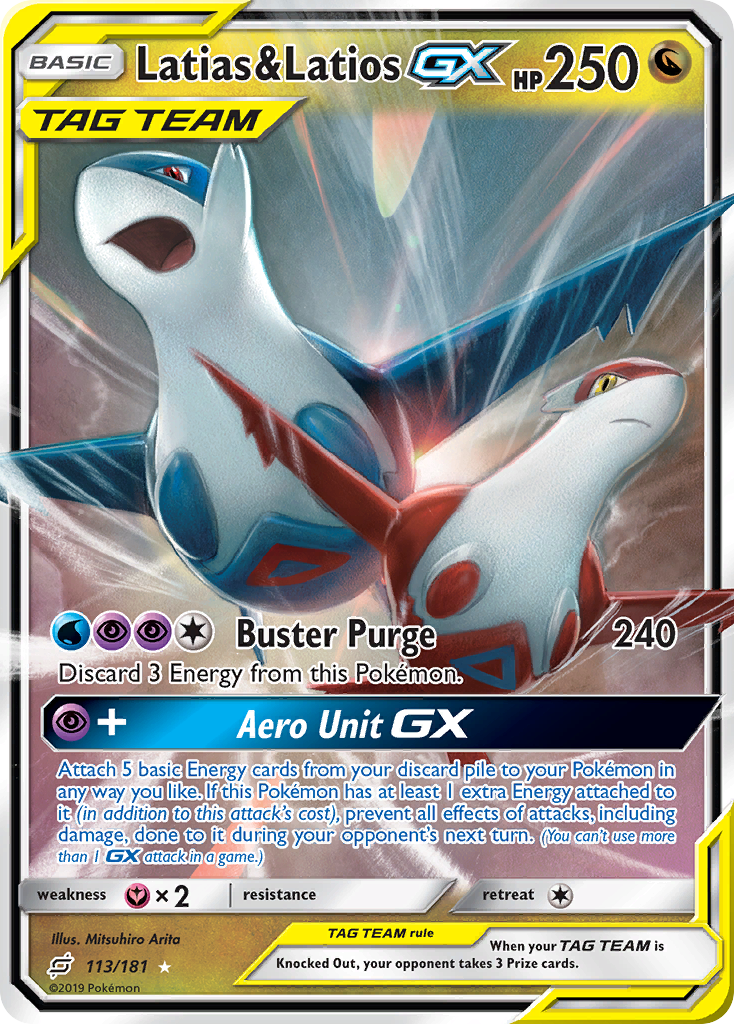 Latias & Latios GX (113/181) [Sun & Moon: Team Up] | Chromatic Games