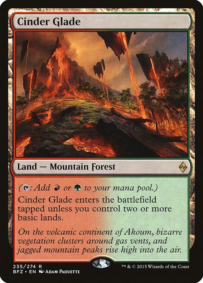 Cinder Glade 235/274 (Battle for Zendikar)  | Chromatic Games