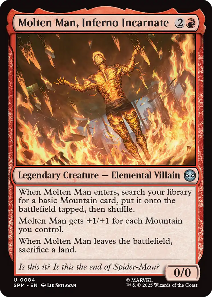 Molten Man, Inferno Incarnate [Marvel's Spider-Man] | Chromatic Games