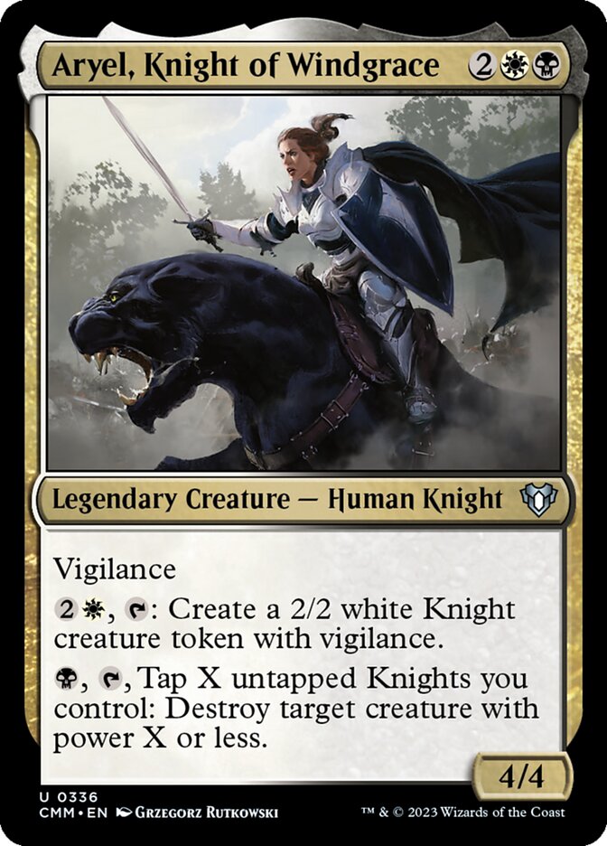 Aryel, Knight of Windgrace 336/451 (Commander Masters)  | Chromatic Games