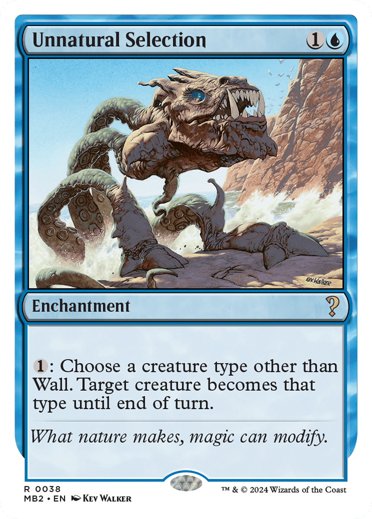 Unnatural Selection (White Border) [Mystery Booster 2] | Chromatic Games