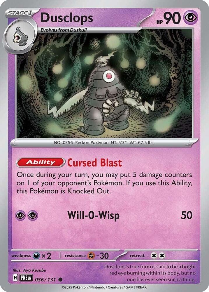 Dusclops (036/131) [Scarlet & Violet: Prismatic Evolutions] | Chromatic Games