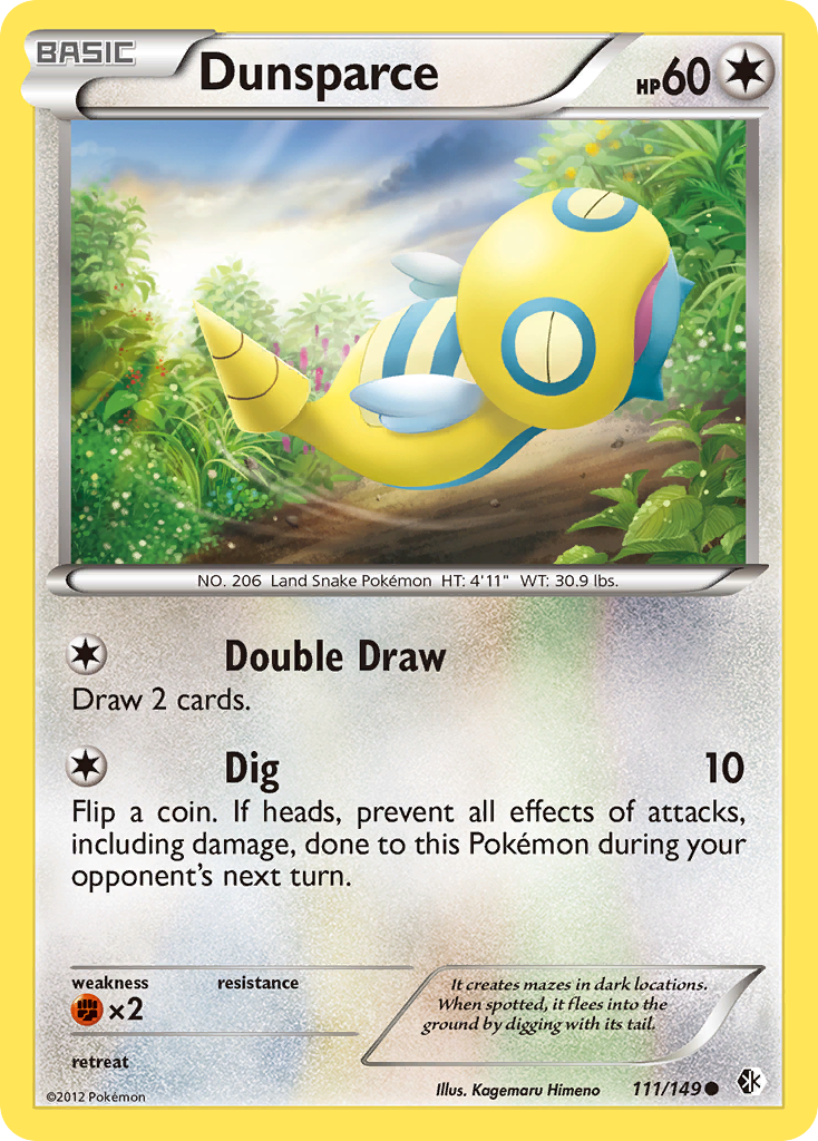 Dunsparce (111/149) [Black & White: Boundaries Crossed] | Chromatic Games