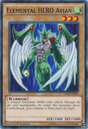 Elemental Hero Avian [SDHS-EN006] Common | Chromatic Games
