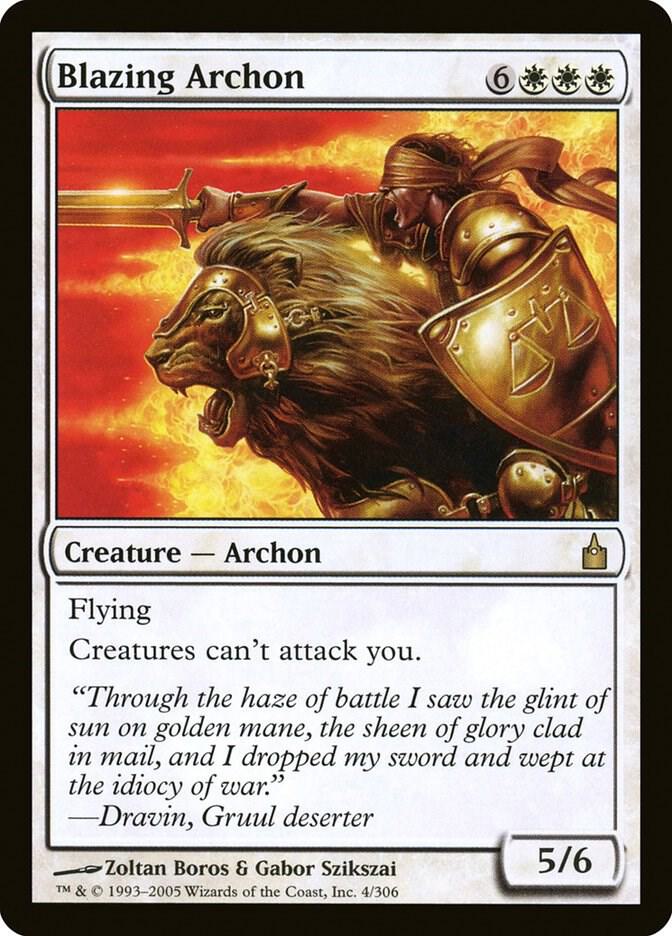 Blazing Archon 4/306 (Ravnica: City of Guilds)  | Chromatic Games