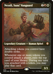 Neyali, Suns' Vanguard (Foil Etched) (Display Commander) [Phyrexia: All Will Be One Commander] | Chromatic Games