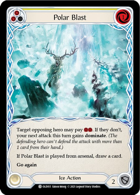 Polar Blast (Yellow) [OLD015] (Tales of Aria Oldhim Blitz Deck)  1st Edition Normal | Chromatic Games