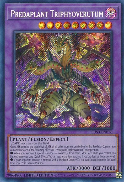 Predaplant Triphyoverutum [LDS3-EN076] Secret Rare | Chromatic Games