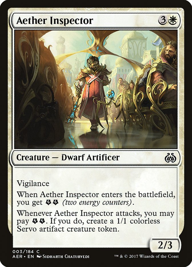Aether Inspector 3/184 (Aether Revolt)  | Chromatic Games