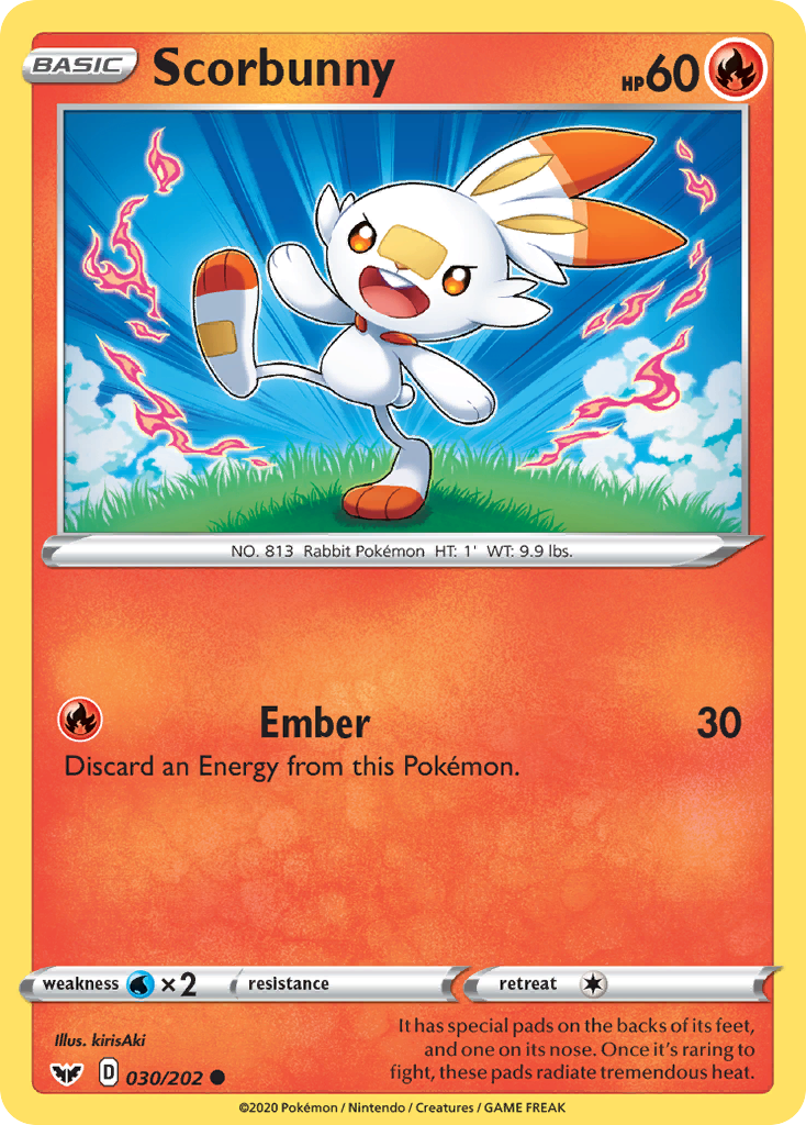 Scorbunny (030/202) [Sword & Shield: Base Set] | Chromatic Games