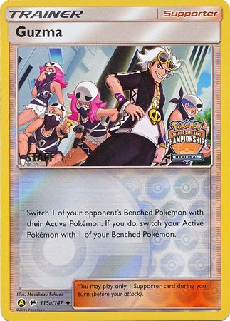 Guzma (115a/147) (Regional Championship Promo Staff) [Sun & Moon: Burning Shadows] | Chromatic Games