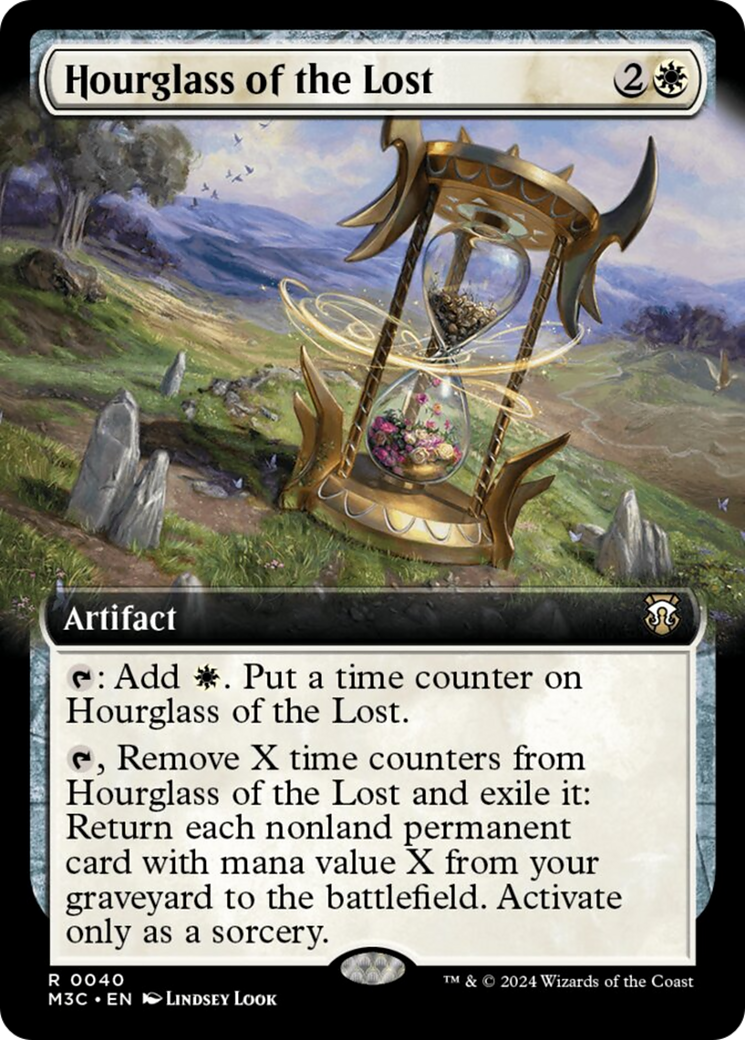 Hourglass of the Lost (Extended Art) (Ripple Foil) [Modern Horizons 3 Commander] | Chromatic Games