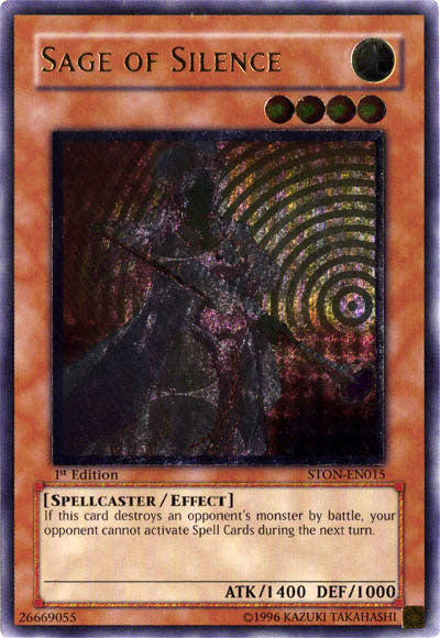 Sage of Silence [STON-EN015] Ultimate Rare | Chromatic Games