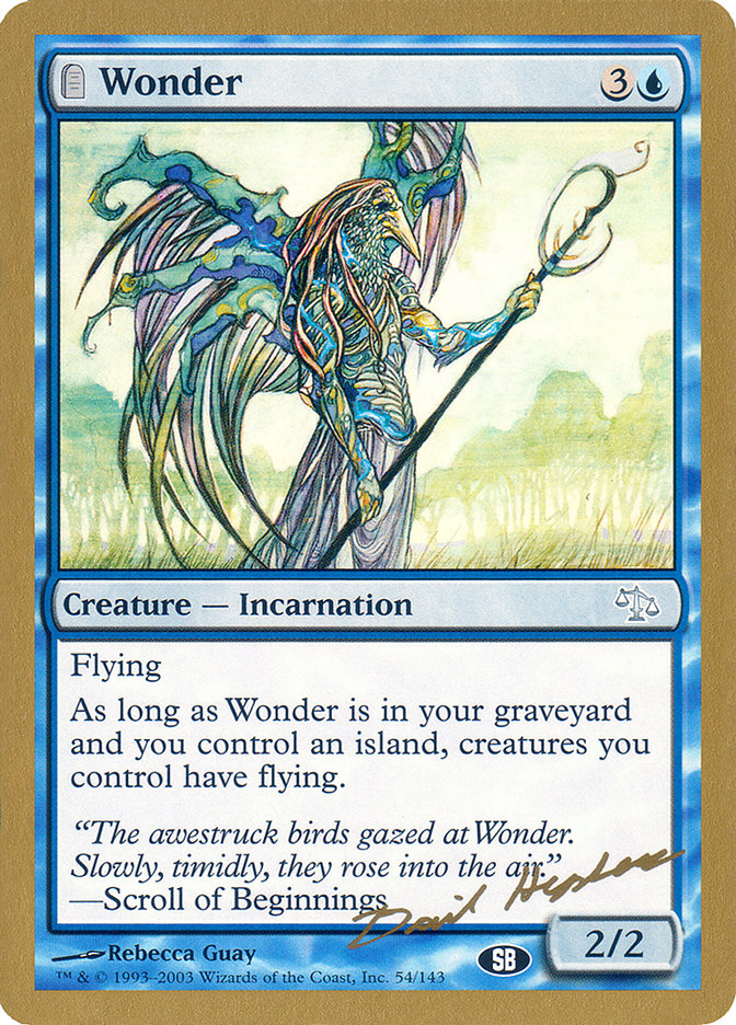 Wonder (Dave Humpherys) (SB) [World Championship Decks 2003] | Chromatic Games