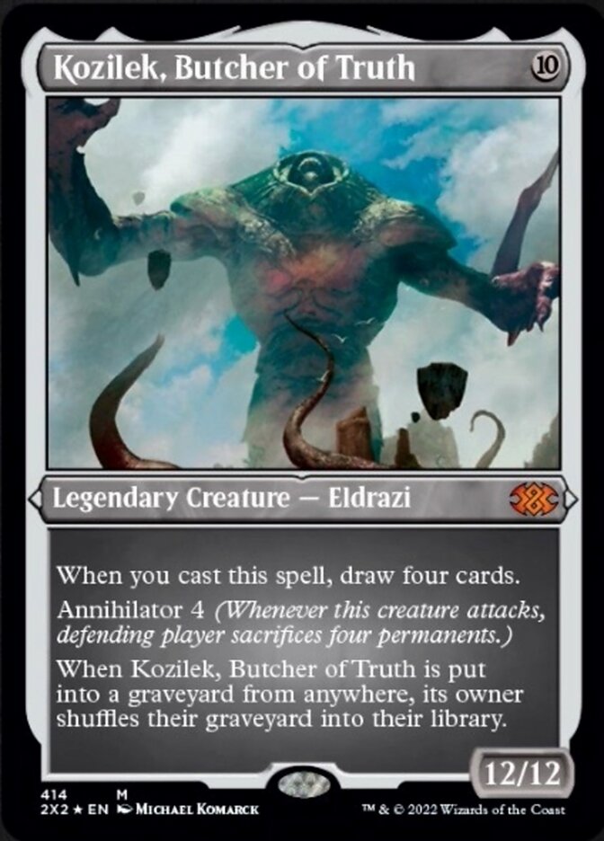 Kozilek, Butcher of Truth (Foil Etched) [Double Masters 2022] | Chromatic Games