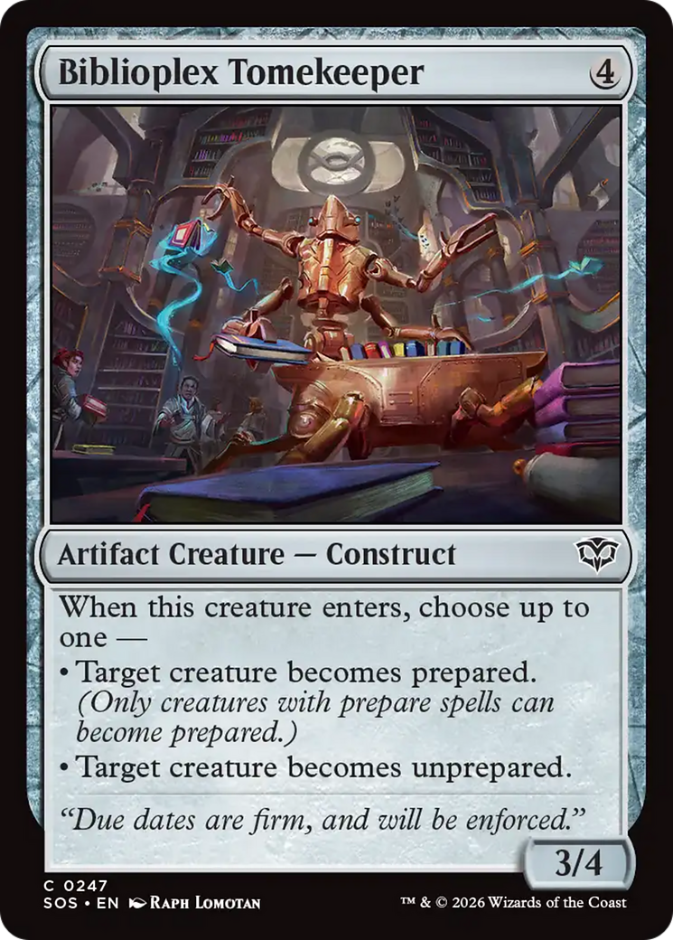 Biblioplex Tomekeeper [Secrets of Strixhaven] | Chromatic Games