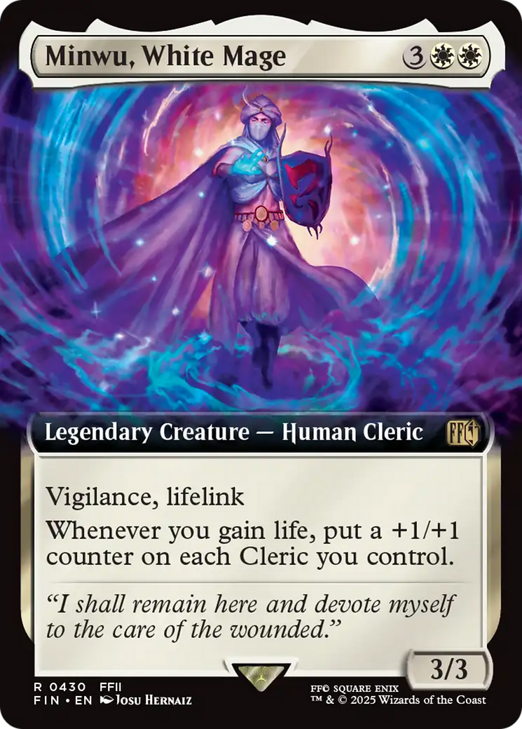 Minwu, White Mage (Extended Art) [FINAL FANTASY] | Chromatic Games