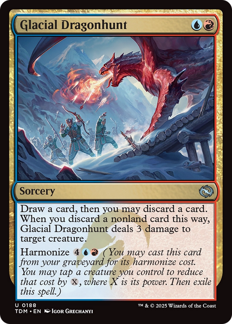 Glacial Dragonhunt [Tarkir: Dragonstorm] | Chromatic Games