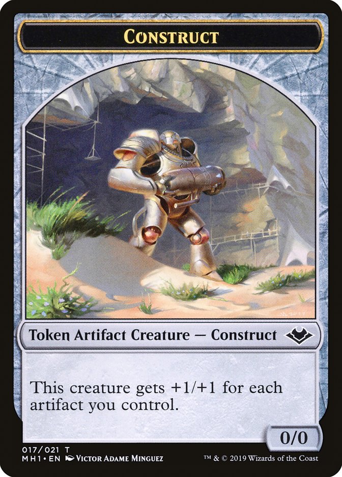 Soldier (004) // Construct (017) Double-Sided Token [Modern Horizons Tokens] | Chromatic Games